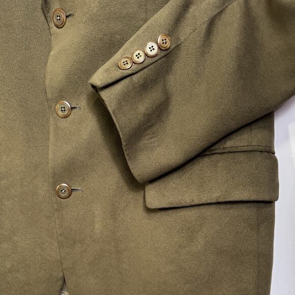 Vintage Brandini for Filene’s Olive Green 3 Button Blazer Jacket 40S - Picture 4 of 11